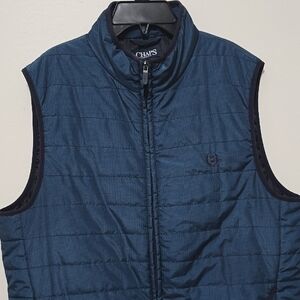Chaps Men's Blue Quilted Vest
